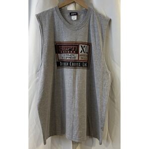 ESPN Skybox Disney Cruise Line Sleeveless T Shirt Grey Size XXL Graphic Vtg‎